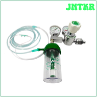 CGA540เครื่องให้ออกซิเจนทางการแพทย์แรงดันสูง JNTKR พร้อมเครื่องวัดการไหลควบคุมมาตรวัดคู่สำหรับถังออกซิเจน4000psi JETJH