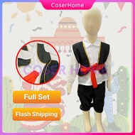 Full Set Mexico Costume for Kids Boy Mexican United Nation Costume buwan ng wika costume Halloween