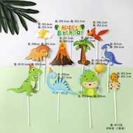 Cute Dinosaur Cake Plug-In Dessert Table Decoration Cake Decoration Cake Plug-In Row 6F8Y