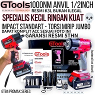 GTOOLS Bor impact wrench jumbo gtools GT33PROMAX CVT1800nm impek kuat mobil motor mesin truck xapr O