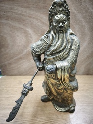 生鐵鍍金關公像