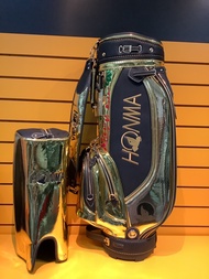 ถุงกอล์ฟ Honma Golf bag Beres Aizu 3-Star Black-Gold Caddie Bag CB2133