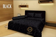 Fattaah Sprei Polos Embos Hitam 2 Sarban 2 Sargul Ukuran 180x200 160x200 120x200 | Seprei Embos Polo