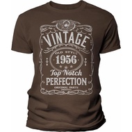 Men's cotton T-shirt 70th Birthday for Men - Vintage 1956 Top Notch Perfection - 70th Birthday Shirt