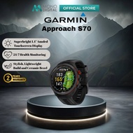 Garmin Approach S70 Smartwatch with Black Silicone Band