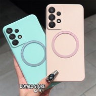 Casing For Samsung A32 4G A32 5G A52 A72 Case TPU silicone phone case Candy Color Square Edge with simple magnetic suction function Cover