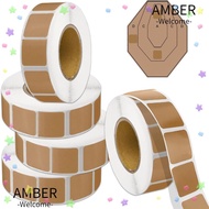AMBER Target Stickers, Self-Adhesive Outdoor Square Target Pasters,   Range Targets  Labels for Long