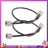 【HOT SALE】 Pack of 2 CB Radio Antenna Cable 50Cm PL259 UHF Male to Male RG58 Coaxial Patch Lead for 