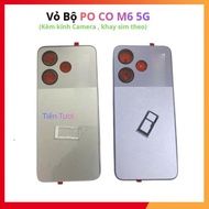 Po CO M6 5G case, with camera glass, sim tray, Minh tue 333