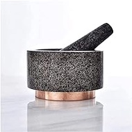 GIENEX Marble Mortar and Pestle Set, Pill Crusher and Spice Stone Grinder, Grinding is Efficient and Labor-Saving