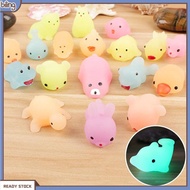 {biling}  Cute Noctilucence Seal Animal Stress Relieve Squishy Squeeze Toy Adult Kids Gift
