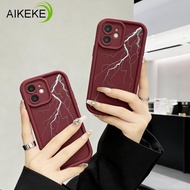 Cool Lightning Pattern Solid Color Phone Case For Poco X7 X6 X5 Pro X4 X3 NFC GT X2 F7 Ultra F6 F5 F