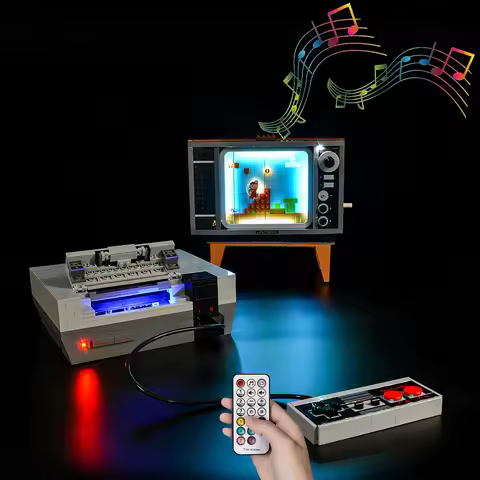 LED Lighting Set Suitable for LEGO Nintendo Entertainment System NES 71374 Super Lighting Kit No Mod