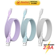 Basefast fast charging cable, 3A fast charging cable with anti-fracture cover for 8plus xr xs max 11