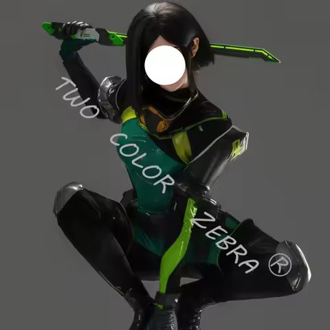 Glossy Green Bodysuit Valorant Viper Cosplay Green Tight Costume Black Armor Mask and Wig Set Hallow