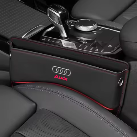 Car Seat Crevice Slot Organizer Storage Box For Audi A3 8P 8V A6 C8 C7 A4 B7 S8 A8 D3 D4 A5 A8 Q3 Q5