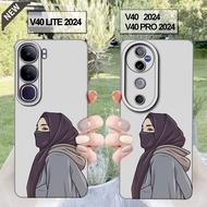 Vivo V40 case and Vivo V40 Pro case and Vivo V40 Lite case _Clear Black Flexible Silicone case