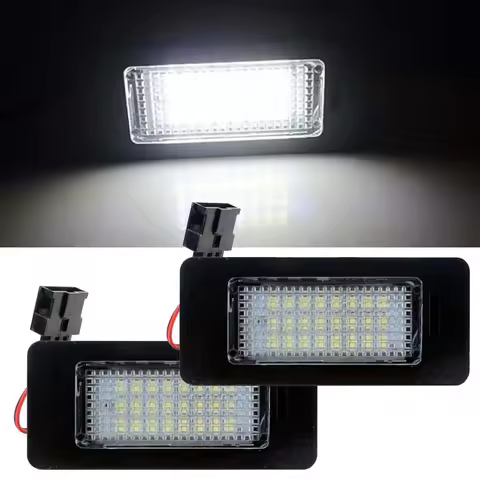 2PCS Car No Error Canbus Led License Number Plate Lights Bulb For Audi A1 A4 B8 A5 S5 A6 S6 A7 Q5 TT
