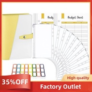 Cash Envelopes for Budgeting, Budget Binder, Budget Binder with Zipper Envelopes A6 Binder( Yellow) 