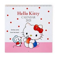 Japan Sanrio - Hello Kitty 日版 家居 大號 壁掛 月曆 行事曆 掛牆 日曆 2021 年曆 (日本假期) kitty 凱蒂貓 KT 吉蒂貓