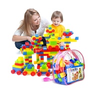 Kids Big Building Blocks Toy with Backpack Storage |   Safe Anti-Swallow Large Particles |   Educati