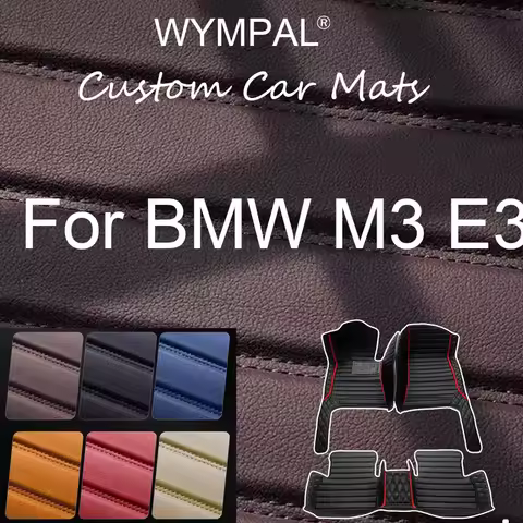 Luxury Car Floor Mat For BMW M3 E30 1986~1991 5 Seats Coupé Leather Floor Mats Carpet Protector Mud 
