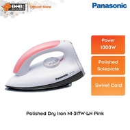 Panasonic Dry Iron N1-317W Polished 1000W Pink Color 0.9kg NI317WLN Saterika