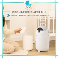 👶Tong Sampah Pampers Baby Diaper Bin No Odour Diaper Bin Diaper Dustbin Nappy Bin Pampers Bin Baby D