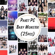 (CONTENTS 25 PCS) Baby Monster Photocard Package BABYMONSTER - Ruka Pharita Ahyeon Asa Rami Rora Chi