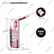 Gaoneng LipoGNB 1S 300mah 80c 3.8v HV PH2.0 Mini FPV Emax Nanohawk