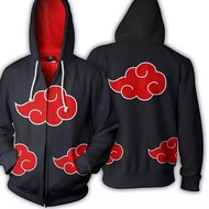 Naruto Akatsuki Black Zipper Hoodie Jacket