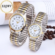 Medium Boss Dial Pointer Digital Surface Men's Watch Women's Elastic Band Stone Couple Watch _ He Me