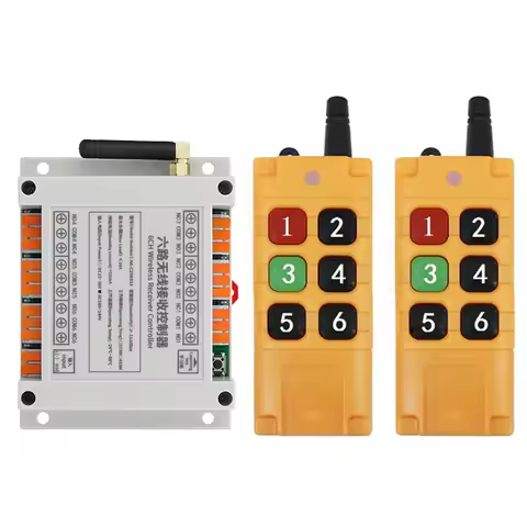 2000m DC12V 24V 36V 6CH 6 CH Wireless Remote Control LED Light Switch Relay Output Radio RF Transmit