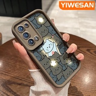 YIWESAN เคสสำหรับ OPPO Reno 6 4G Reno 6 5G Reno 6z 5G Reno 6 Pro 5G Reno 6 Pro Plus เคสนิ่มที่สร้างสรรค์ลายการ์ตูนรูปดาวแมวน่ารักเคสเคสมือถือกันกระแทกกรอบซิลิโคนรวมทั้งหมดหุ้มป้องกันเลนส์กล้อง