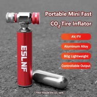 Portable CO2 Fast Air Tire Inflator With Shell Ultralight Aluminum Alloy Road Bicycle Pump Controlla