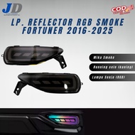 MATA Fortuner black rgb reflector lamp / Cat Eye Led Lamp Fortuner Gr Sport Rear Bumper reflector Fo