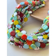 Glass beads, coin, side trim,/ beads, cheap beads, glass beads