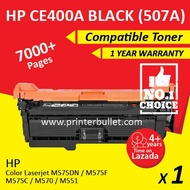 HP 507A / CE400A / CE400A Black Compatible Toner Cartridge For HP M551dn / M551n