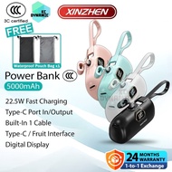 【3C Certified】Xinzhen PB52 5000mAh Powerbank 22.5W Fast Charging Power Bank Mini Emergency Powerbank