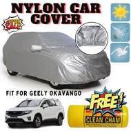 RC - Nylon Car Cover for Geely Okavango  Water Repellent,Sunproof,Garterized, Lightweight &amp; Dustproof With Chamois Towel