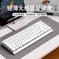 อีวีดน์ MK68 คีย์บอร์ดโปรไฟล์ต่ำบาง น้ำหนักเบา สำนักงานโน้ตบุ๊คไร้สายบลูทูธสามโหมดเงียบแบนสำหรับไอแพ