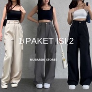 (ECONOMIC PACKAGE) WOMEN'S LONG CARGO PANTS L XL XXL CARGO PANTS WOMEN