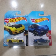 Hotwheels Hot wheels Mazda Rx-7 95 yellow blue
