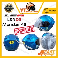 [CYAN]🔥UPGRADED🔥 LSR D3 MONSTER 46 MOTOR HELMET (PREVIOUS CALL D2 MONSTER)