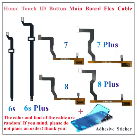 Home Touch ID Button Main Board Flex Cable Ribbon Repair For iPhone 6 6S 7 8 Plus Motherboard Connec