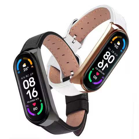 Leather Bracelet for Xiaomi Mi Band 3/4/5/6 Elegant Strap watch wrist strap For xiaomi mi band 3 4 b