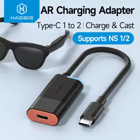 Hagibis USB-C to AR Glasses Charging Adapter Charge & Play Converter 100W PD USB C HUB for Switch 1/
