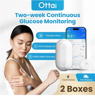 Ottai 2Sets Continuous Glucose Monitor No Finger Pricking M8 CGM Blood Glucose Monitoring System