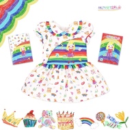 Arpanet girl Dress/Coloring Size 3