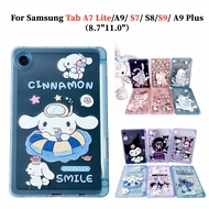For Samsung Galaxy Tab A7 Lite A9 S7 S8 S9 A9+ Plus 11.0 inch With Pen Slot Cartoon Case SM-X210 X21